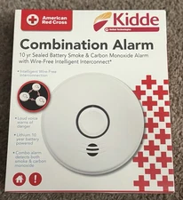 Kidde White~ Combination Alarm 10yr Sealed Battery Smoke & Carbon Monoxide