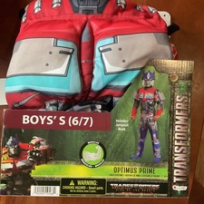 Transformers Optimus Prime Costume S 6/7   Muscle Jumpsuit  Mask
