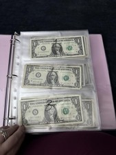 30 Pack Currency Collection Sleeves 180 Pockets 11 Hole Money Album Pages New US