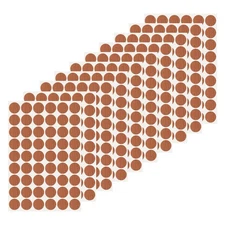 540 Pcs Dia. 21mm/0.8" Hole Cover Stickers, Cherry Wood