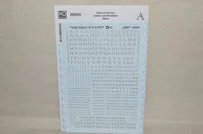 HO scale Microscale decals 90004 railroad roman number letters SILVER