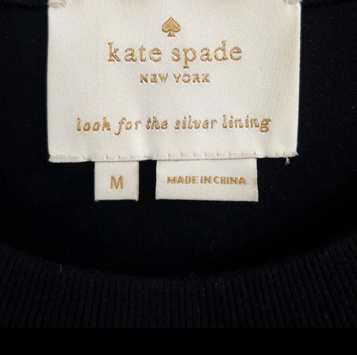 Abito medio Kate Spade Hollyhock nero in maglia e blu floreale