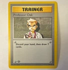WotC Pokémon TCG Professor Oak 88/102 Base Set Shadowless 1st Ed Regular Unc