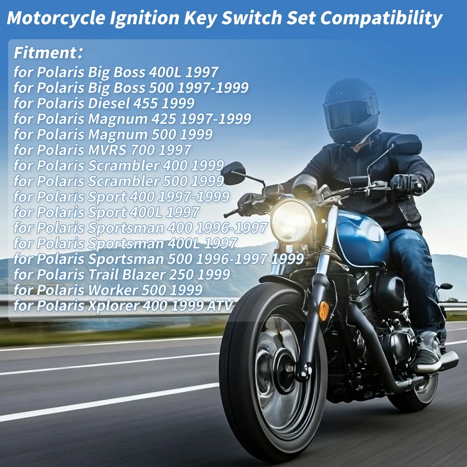 Ignition Key Switch No.4110209 for Polaris Big Boss 400L 1997 Foto 2 de 4
