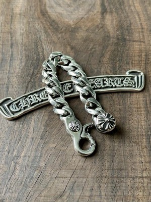 CHROME HEARTS シルバーチャームブレスレット chrome hearts style bracelet 7in | eBay