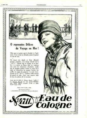 Werbung Advertising 1120 1927 Eau de Cologne Nr.4711