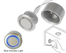 Facon Wall Touch Dimmer Switch w/Indicator for RV 12V 24V LED Bulb Strip Light