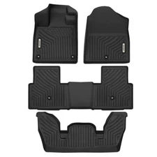 OEDRO 3 Rows Floor Liners for 2023-2025 Honda Pilot TPE Mat Full Set All Weather
