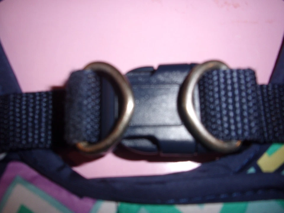 purple navy CHEVRON Dog Body Harness Vest S Small New Smooche Pooch - Image 4 of 4