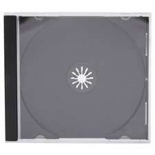 Image of 10 x CD Cases Jewel Case Single for 1 Disc with black Tray - 10 pack of cases