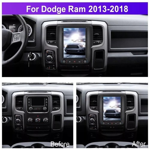 9.7" Android Car Radio Tesla Touch Screen for Dodge RAM 1500 2500 3500 2013-2018 - Picture 3 of 20