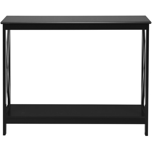 Giantex Console Table 2Tier Entry Hallway Table X-Design Sofa Side Display Shelf - Picture 12 of 12