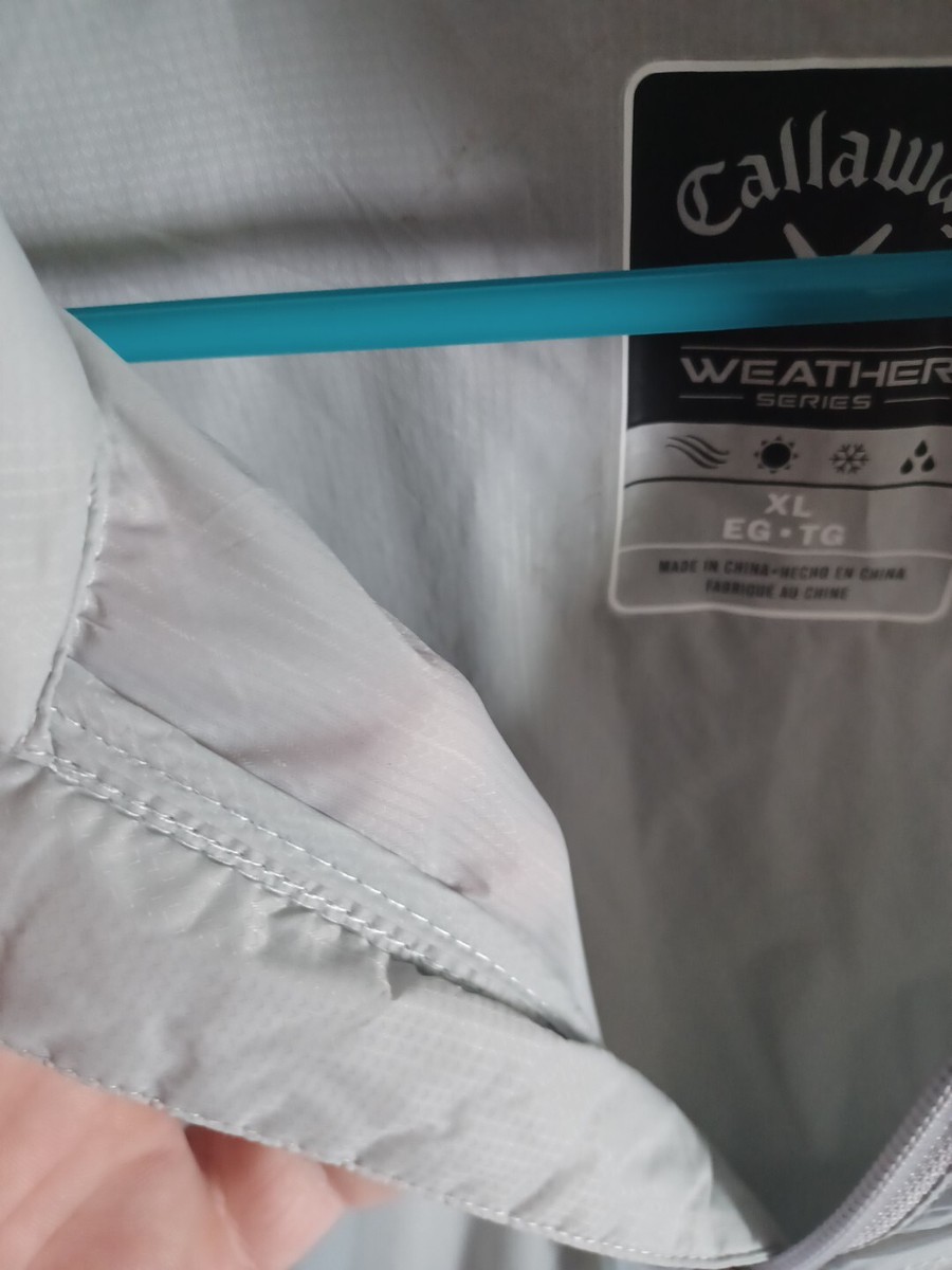 Callaway Weather Series 1/4 Zip Shirt Gray Men's XL Long