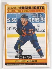 2021-22 O-Pee-Chee #599 Season Highlights Connor McDavid Hockey NHL Card