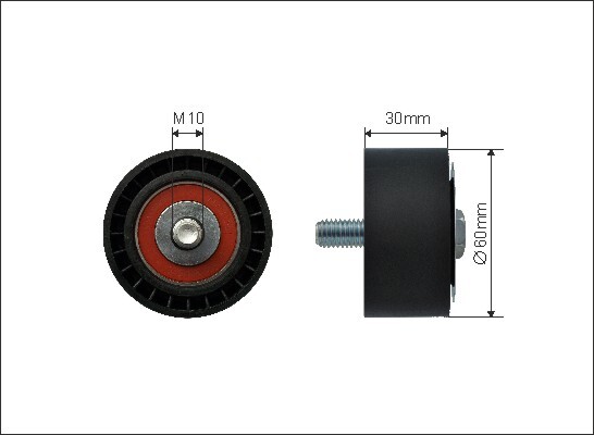 CAFFARO 296-26 Tensioner Pulley, V-ribbed belt for SUZUKI