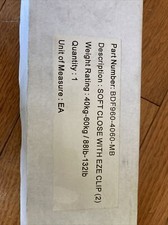 BDF960-4060-MB Barn Door Soft Close with Eze Clip 2 88lb-132lb