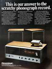 1968 Panasonic Symphony 8 Fm Am Cartridges Phonograph Record Vintage Print Ad