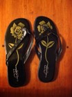 GF Glamour Original Sandals Flip Flops Black Green Rose Women’s 7 Summer Shoes — photo 1