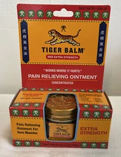 Tiger Balm Extra Strength Pain Relieving Ointment .63oz New in box