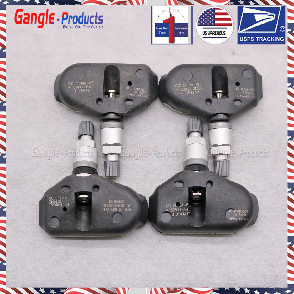 4PCs TPMS 315MHz Tire Air Pressure Sensor For Hyundai Sonata Tucson