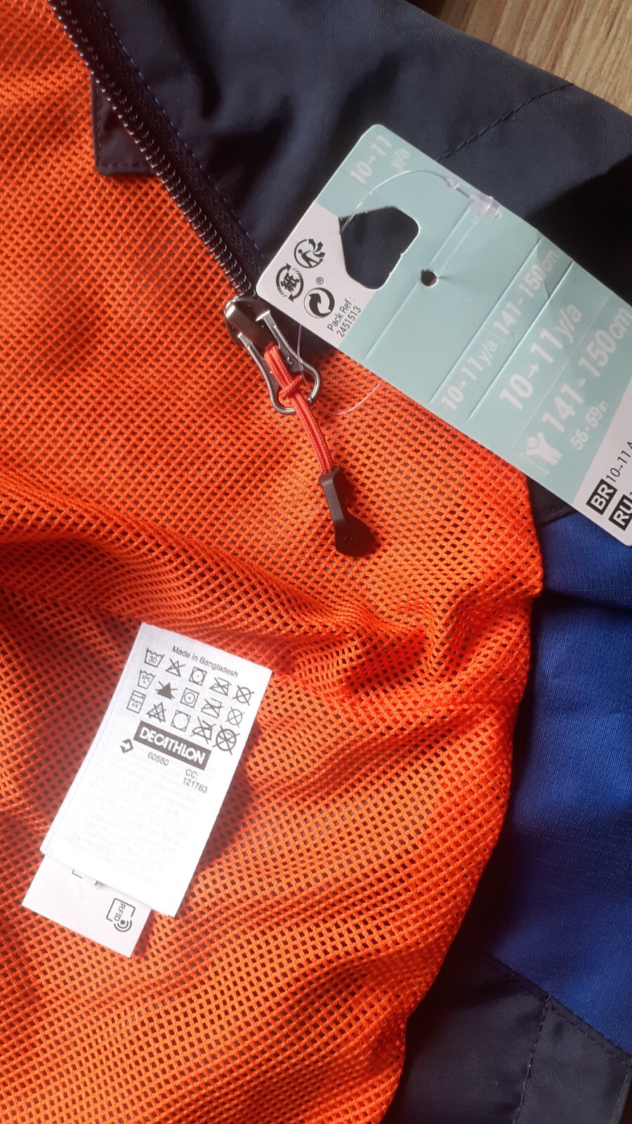 Decathlon quechua boys raincoat new 10yrs image 6