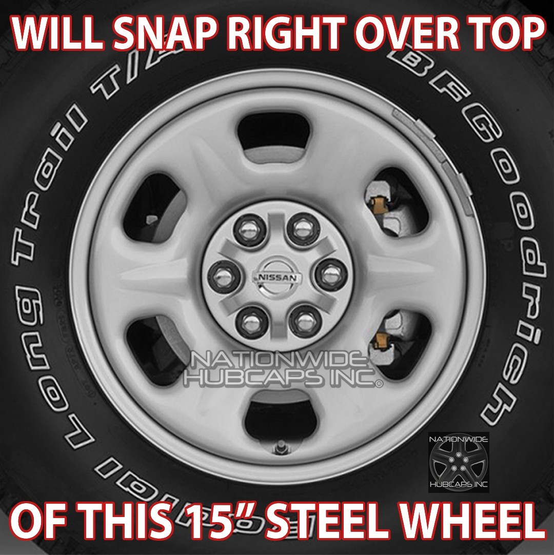 4 fits Nissan Frontier 052019 CHROME 15" Wheel Skins Hub Caps Covers Simulators eBay