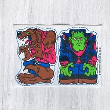 Vintage Mark 1 Scratch N Sniff Iron-On Patch, Frankenstein Spearmint Scent