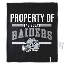 FOCO NFL Las Vegas Raiders Exclusive Heated Throw Blanket, 50"x60"