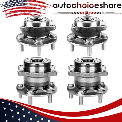 For Subaru Legacy Outback 2010-2014 Front Rear Wheel Hub Bearing Assembly 4pcs
