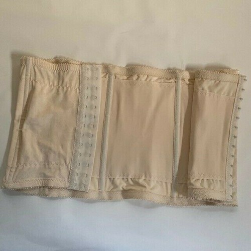 Crown-ette Beige Waist Trainer Corset w/Pretty Floral Embossed Design. Sz 36/3X - Picture 5 of 7