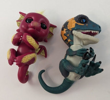 Wowwee Fingerlings Lot of 2, Untamed Raptor, Ruby Baby Dragon