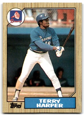 1987 Topps Terry Harper b Atlanta Braves #49