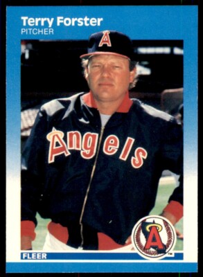 1987 Fleer Glossy Terry Forster . California Angels #80