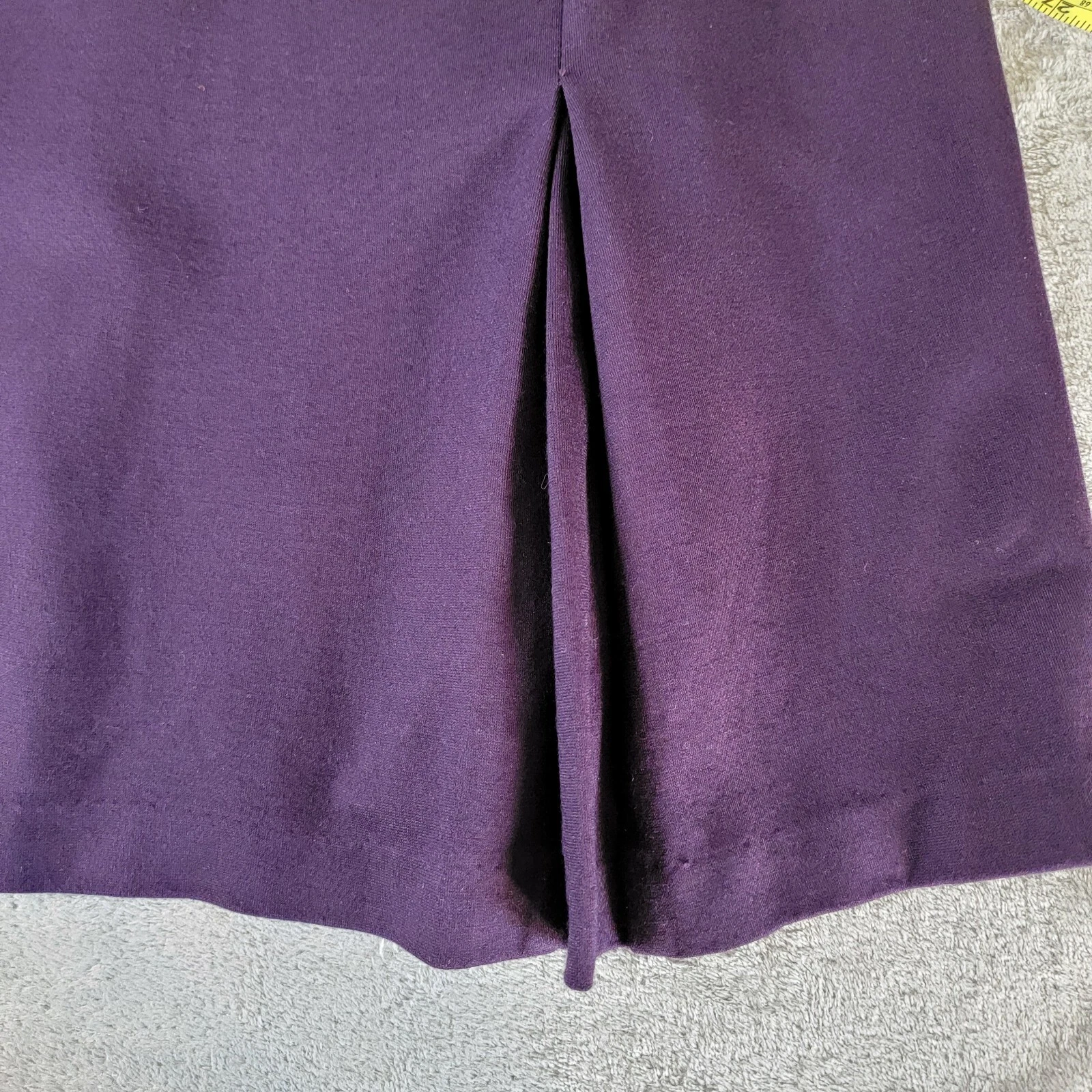 VETEMENTS Abito donna Talbots lunghezza ginocchio viola maniche 3 4 taglia 8 scollo quadrato ufficio