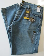 Mens Lee Slim Fit Striaght Leg Comfort Stretch Fuel Jeans 42 x 32 Nwt