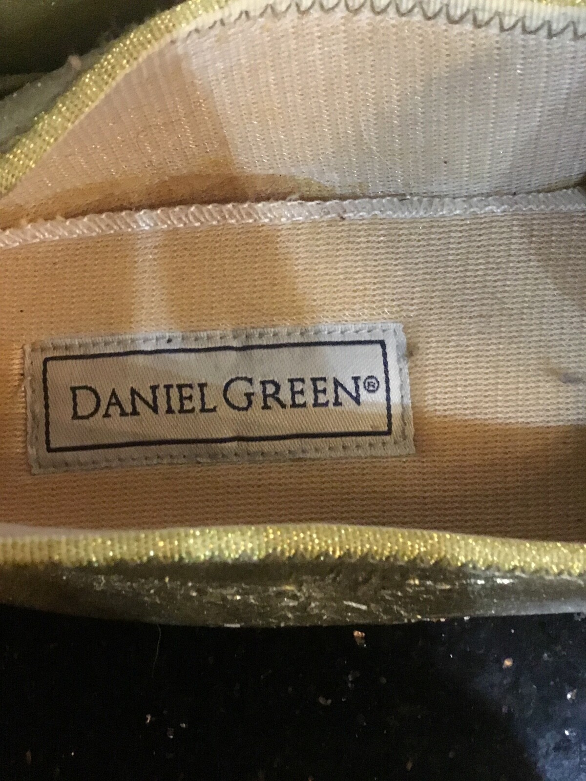 PANTOFOLA D’ORO Pantofola Vintage Daniel Green Donna 7 Meg Oro Metallico Nuova con fuori scatola