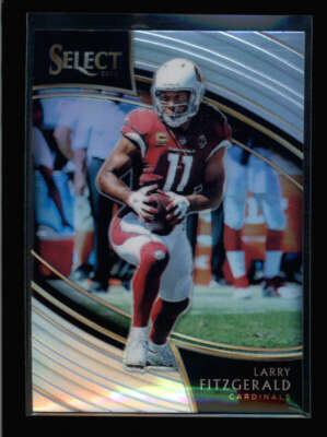 LARRY FITZGERALD 2018 PANINI SELECT #235 HOLO SILVER PRIZM
