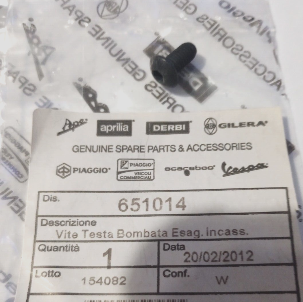 古いカード Exhaust Screw Piaggio NOS 651014 (L-8213) | eBay