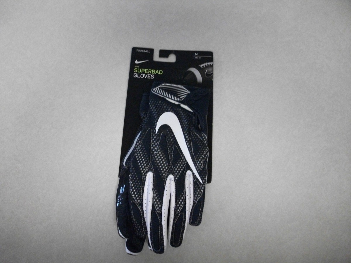 グローブ NIKE SUPERBAD GLOVE NFL NAVY L Nike Superbad Football Gloves Men's Medium NFL College Navy/White