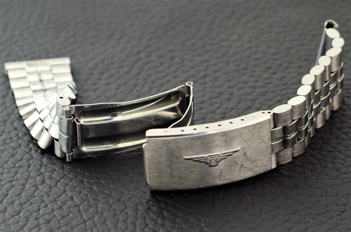 Vintage Men Watch Longines Bracelet Stainless Steel 19 mm 15 cm