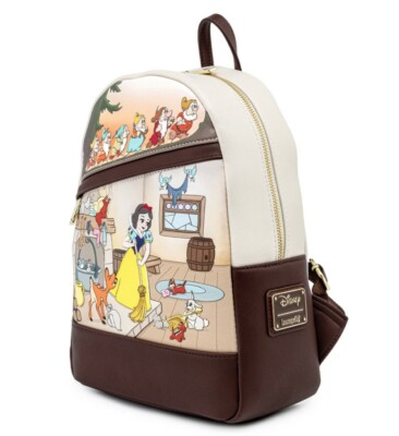 Loungefly x Disney Snow White and Seven Dwarfs Multi Scene Womens Mini Backpack Loungefly Disney Snow White and the Seven Dwarfs Multi Scene  main image 4
