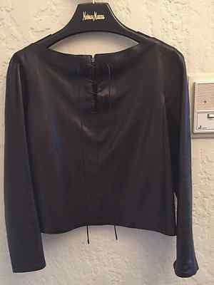 Tom Ford Leather Top Size 44 (IT) Retail $3500