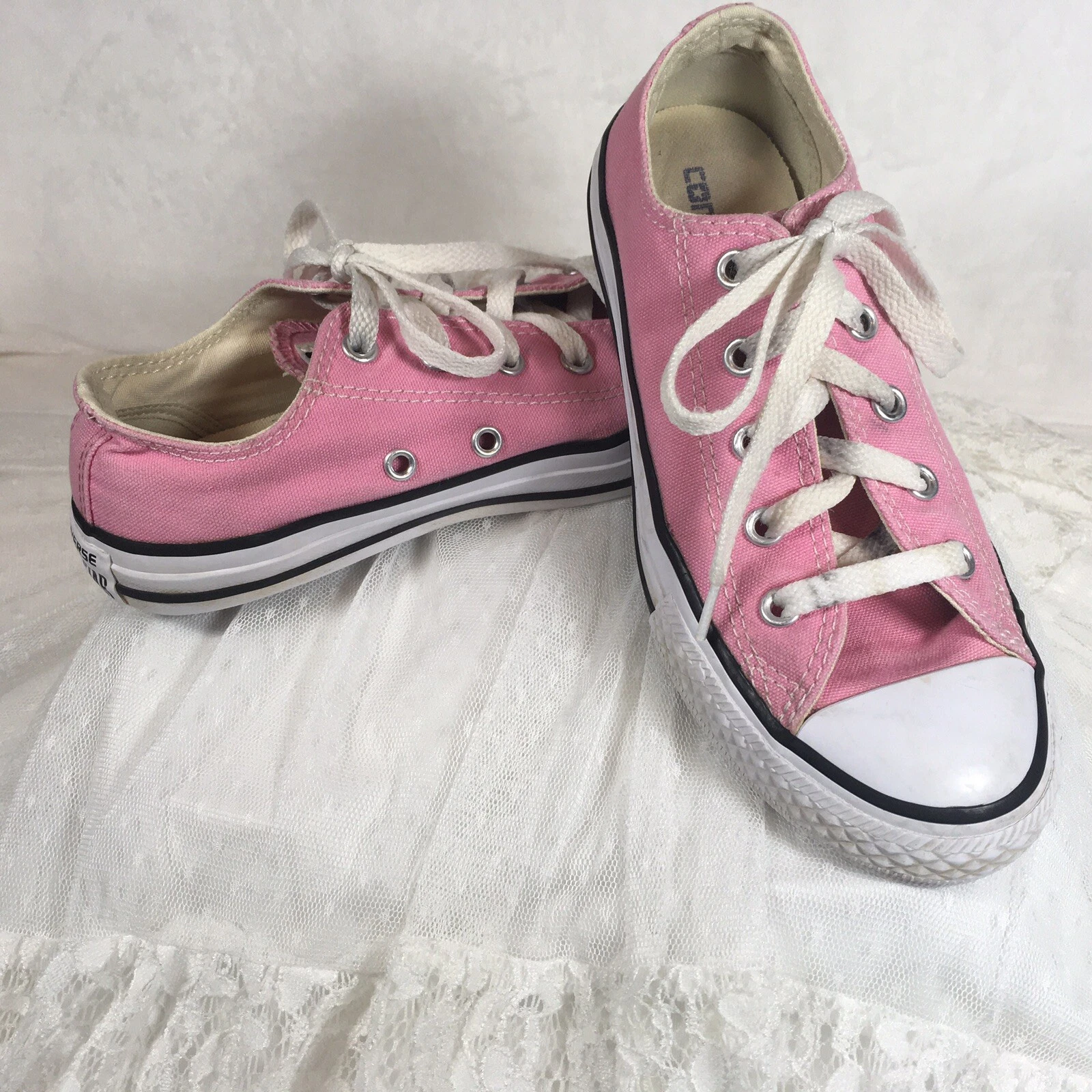 Converse All Star bambino Chuck Taylor rosa chiaro basso taglia 1 5