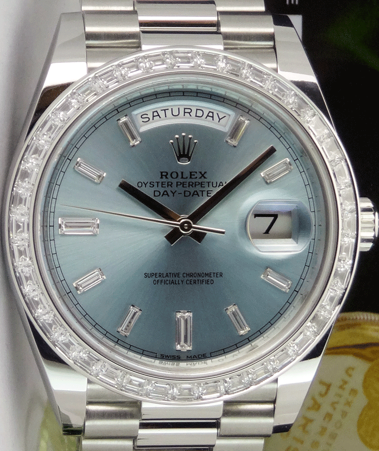 GHQパブロ　4P Rolex Day-Date 40 watch: platinum - m228396tbr-0002