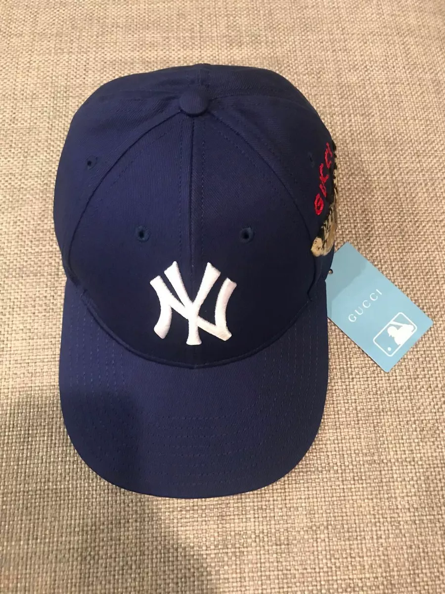 New Gucci New York Yankees Baseball Cap Butterfly Embroidery