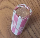 Roll of old vintage Wheats with RED BU penny and INDIAN cent enders.