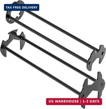 QWORK Adjustable Basin Wrench Set of 2 - Fits 21-32mm Faucet Nuts, 360° Rotation
