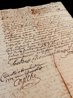 Signed and Stamped Document from 1707