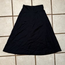 Vintage A Line Wool Skirt Size 8 Blue Lined Pockets