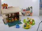Vintage Fisher Price Little People Play Family School House 923 w/ Accessories